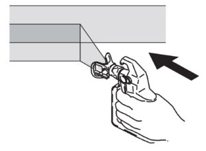 Spuit het materiaal in lagen